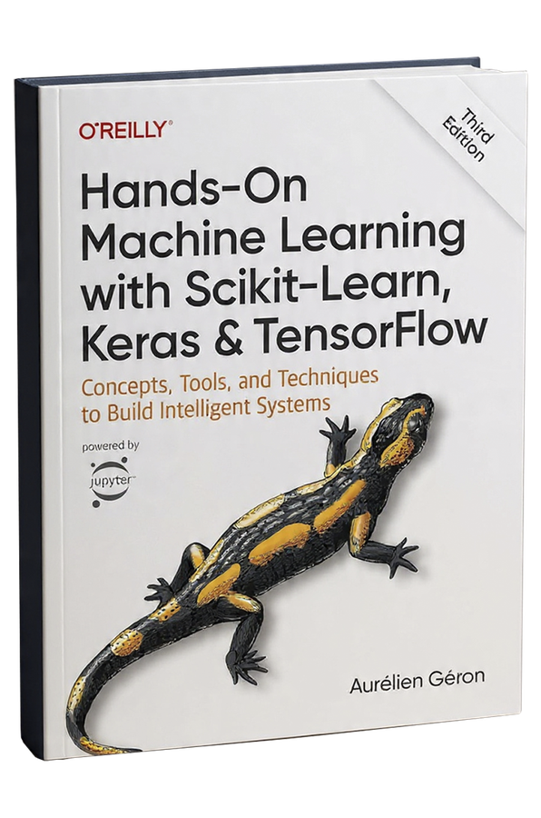 Cover of Hands-On Machine Learning with Scikit-Learn, Keras, and TensorFlow