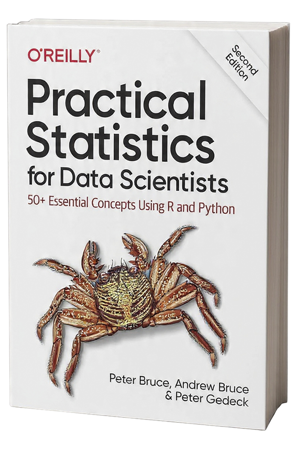 Cover of Practical Statistics for Data Scientists: 50+ Essential Concepts Using R and Python